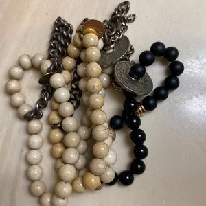 Set of 4 Lace Project bead bracelets